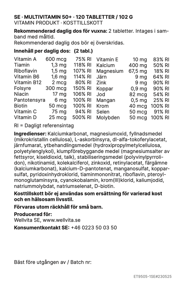 Multivitamin 50+