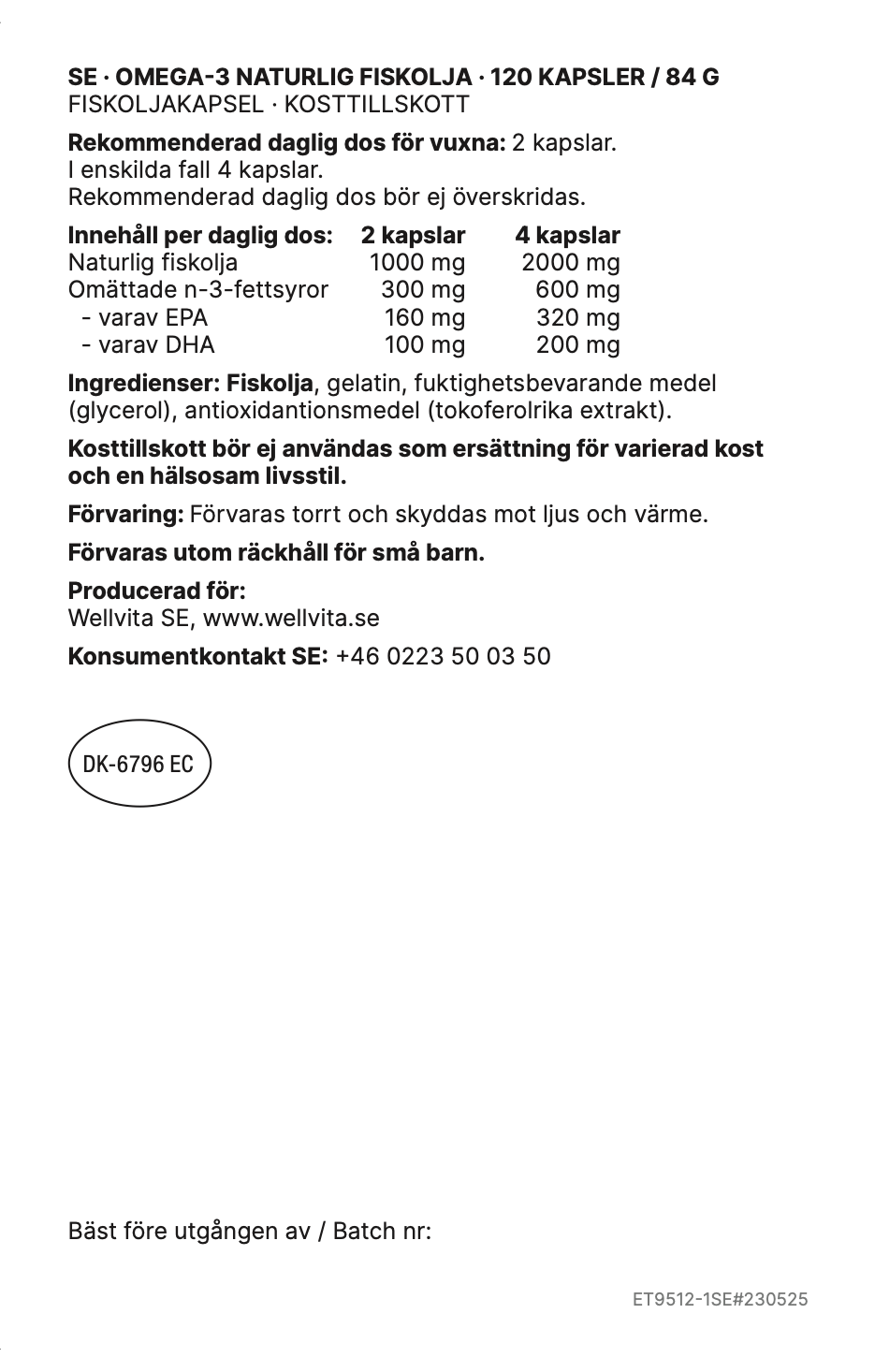 Omega-3 Fiskolja