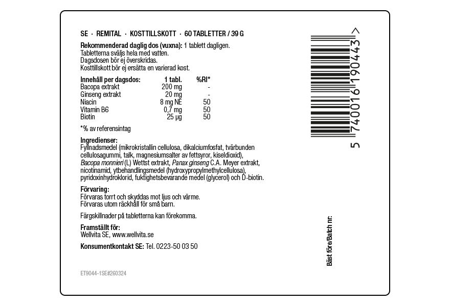 Produktförpackning för Remital