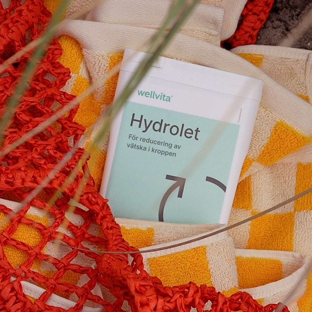 Kosttillskott Hydrolet, 90 tabletter, stödjer njurarnas vätskeförmåga med åkerfräken, maskros och hibiskus.