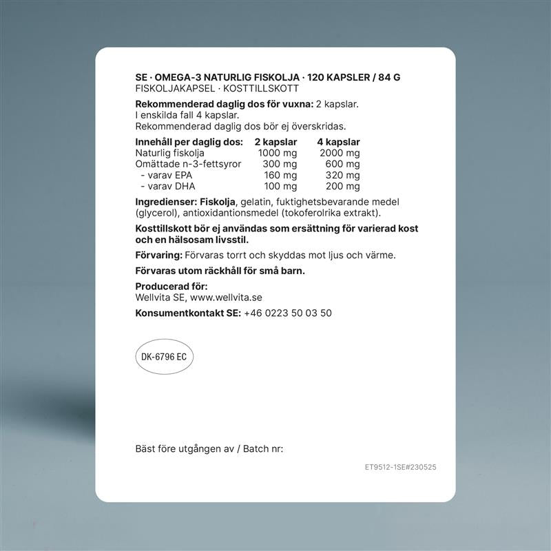 Omega-3 Fiskolja billede 6