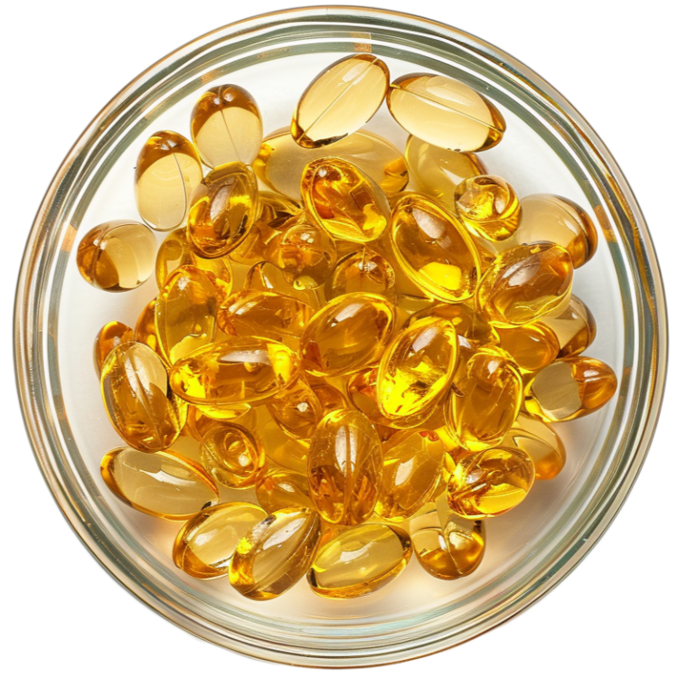 Wellvita Omega-3 fiskolja med EPA och DHA för normal hjärtfunktion, 120 kapslar kosttillskott